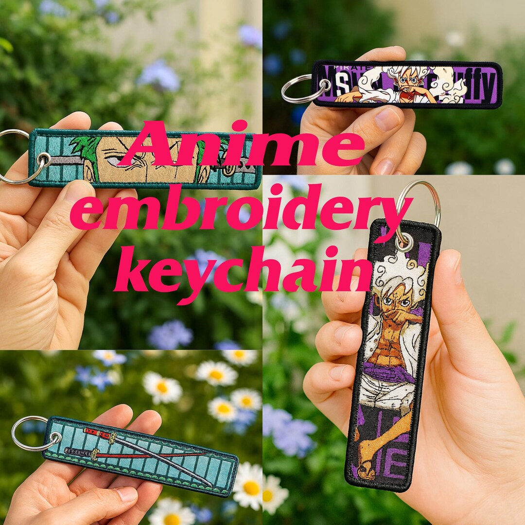Keychains Embroidered Keychains Cartoon Keychains Handmade Keychains ...