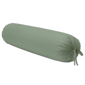 Sage Green Bolster Pillowcase With Custom Sizes Sustainable Round Cushion Cover for Wellness & Comfort Modern Home Accent Bolster Pillowcase