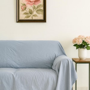 Boho Loveseat Couch Cover Home Decor Bedroom/Livingroom Handmade Custom Couch Slipcover Vintage Cotton Couch Cover Pet-Friendly Slipcover