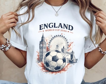 2026 World Cup England Shirt | Football Game Day Gift | Comfort Color 1717 Unisex Tee