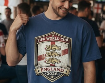 Vintage World Cup 2026 England Shirt | Comfort Color 1717 Game Day Gift  | North America Football T-Shirt