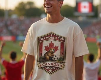 Retro World Cup 2026 Canadian Flag Shirt | Comfort Colors 1717 | Canada USA Mexico Unisex Tee