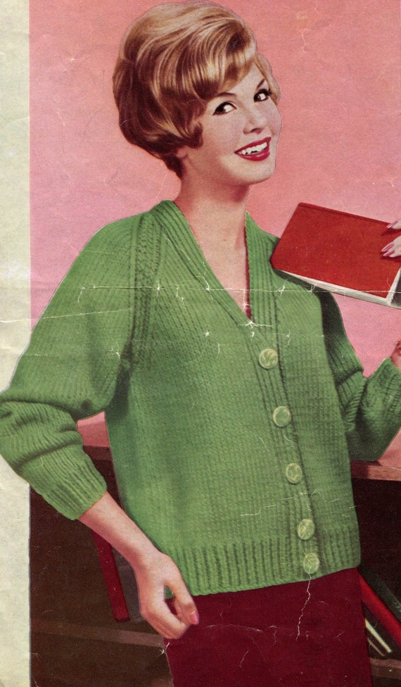 v neck chunky cardigan