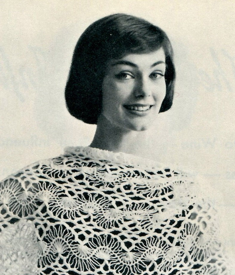 40 Crochet Techniques Patterns with Tunisian Scarves, Doilies, and Filet Designs 23 1960s Hairpin Lace Stole Crochet