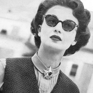 Ladies' 1950s Vintage Weskit -- Waistcoat -- Vest -- Crocheted or Knit -- PDF PATTERN