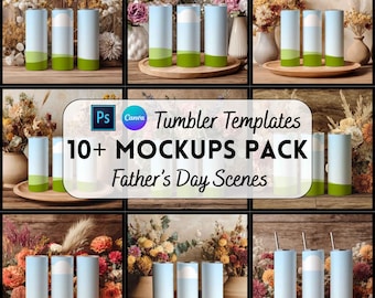 Tumbler Mockup Bundle, Canva & PSD Template, Digital Download, Printify Mockup