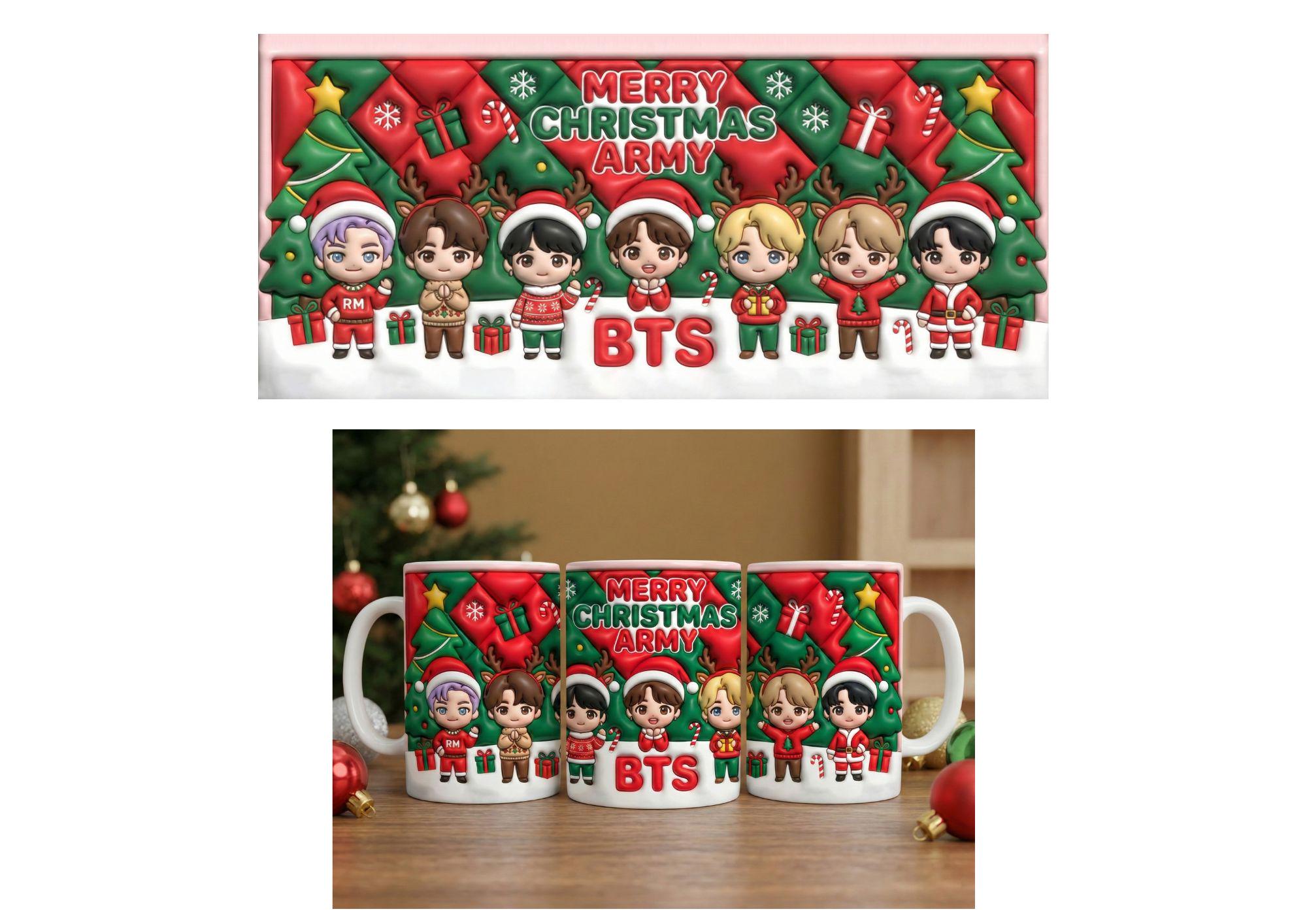 Bts Xmas Png - Etsy