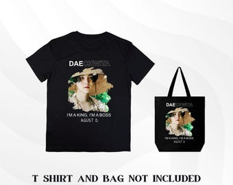 SUGA BTS T-Shirt & Tote Bag Design: K-Pop Fan Art (PNG Digital Download