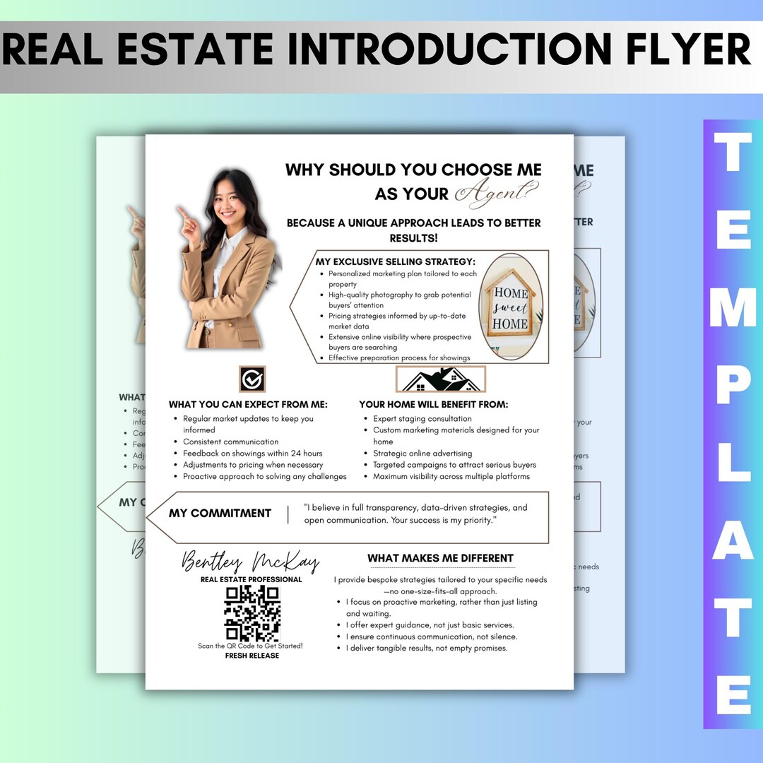 Real Estate Introduction Flyer, Different Flyer, Introduction Flyer ...