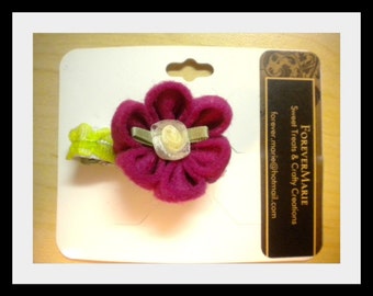 Mini Purple Flower with Mini Rosette center