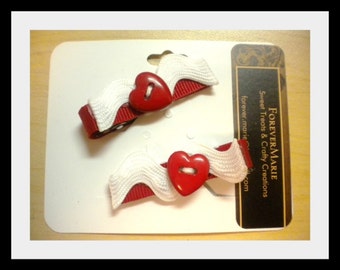 Rickrack Hearts Clip
