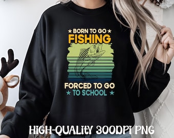 Funny Fishing Quote PNG: Retro Fish Clipart (Digital Download)
