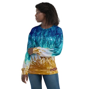 Designer uniseks sweater - Good Tidings by Eman&#39;s Gallery