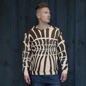 Designer uniseks sweater - Optical Web van Eman&#39;s Gallery