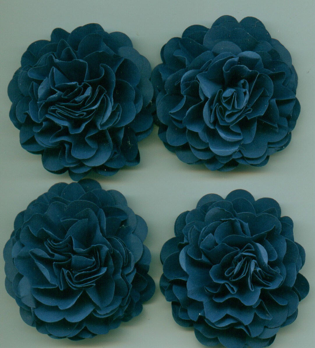 Navy Blue Carnation Paper Flowers Etsy