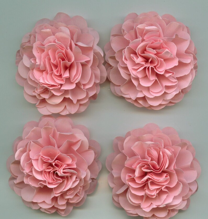 Light Pink Carnation Paper Flowers Etsy