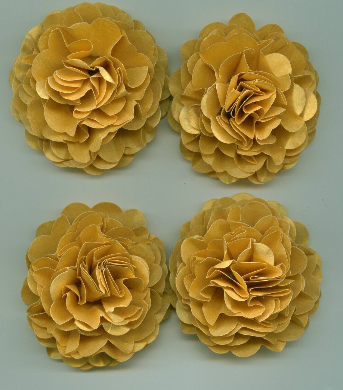Gold Wedding Carnation Paper Flowers Etsy