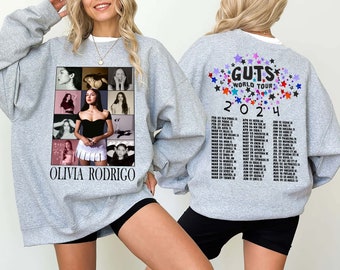 Olivia Guts Tour 2024 PNG, Olivia Rodrigo Guts Png, Olivia Track List Aesthetic Merch