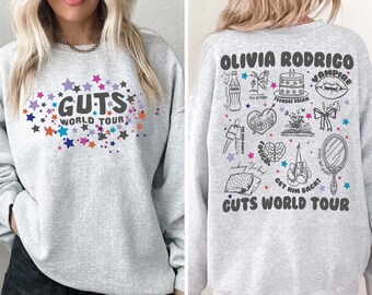 Olivia Guts Tour 2024 PNG, Olivia Rodrigo Guts Png, Olivia Track List Aesthetic Merch, Olivia New Album Guts Png