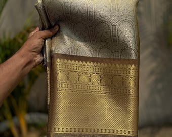 Banarasi Kanjivaram Tissue Soft Silk Saree: Zari Weaving, Wedding Party Wear