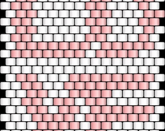 Motivo a punto mattone Love