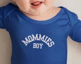 Mommies Boy Infant Onesie, Two Moms Baby Shower Gift, Two Moms Club, Pride baby shirt, LGBTQ baby shirt