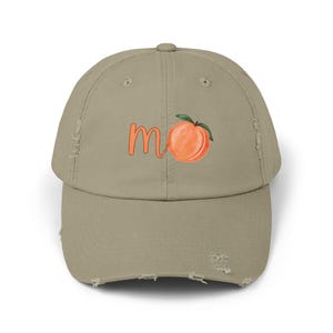 M Peach Distressed Baseball Cap, Anti-Trump cap, Anti-Trump hat, Impeach Trump hat, Impeach Trump cap, Protest cap, Protest hat, Liberal hat