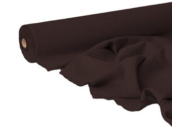 Tejido de lino burdeos antiguo / Lino suavizado, rojo vino