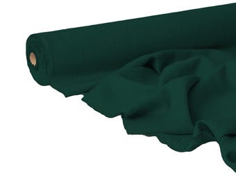 MSU Green Linen Fabric: Natural Flax, Dressmaking & Home Decor
