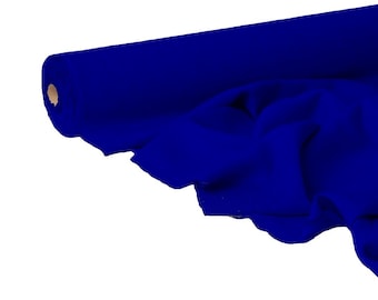Duke Blue Linen Fabric: Medium Weight, 56" Wide, Soft Flax