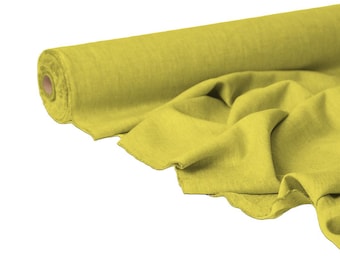 Maize Yellow Linen Fabric – Soft, Breathable, Eco-Friendly