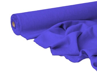 Indigo Blue Linen Fabric – Midweight, Breathable, 56" Wide
