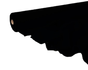 Rich Black Linen Fabric By The Yard | Natural Flax, Sewing & Apparel
