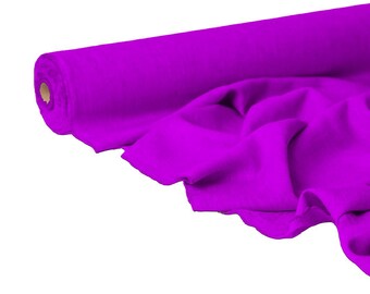 Psychedelic Purple Linen Fabric – Electric Violet, 56" Wide, by the Yard