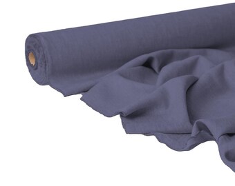 Rhythm Blue Linen Fabric by the Yard | Soft Lavender, 56" Wide