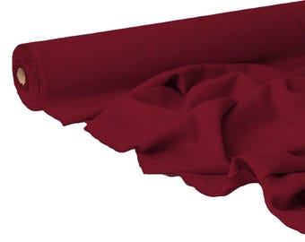 Antique Ruby Linen Fabric: Deep Red, Upholstery & Dressmaking - By The Yard