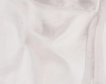 Pure Tabby Silk Fabric by Yard | Lightweight Sheer Bridal Textile 44" Wide