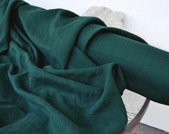 Hand-Dyed Natural Linen Fabric by the Yard, 185 GSM, Dressmaking & Textile Art
