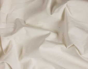 Tissu sergé 100 % coton - denim écru, naturel, non teint, 60" de large, par mètre