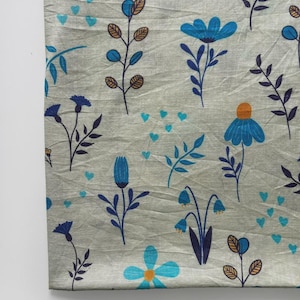 100% Cotton Slub Fabric by the Yard | 58" Wide Lightweight Double-Sided Cotton | Dressmaking & Boutique Textiles