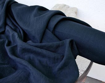 Hand-Dyed Pure Linen Fabric by the Yard, 185 GSM Natural Linen for Sewing & Crafting