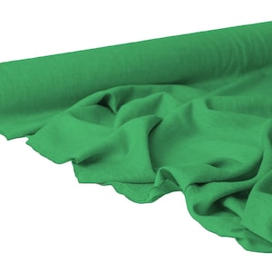 Stone Washed Linen Fabric | Medium Weight Flax, 58" Wide Emerald