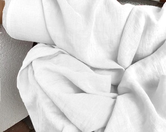 Hand-Dyed 100% Linen Fabric by the Yard, 185 GSM, Artisan Textile for Sewing & Crafting