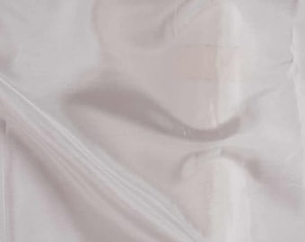 Pure Habutai Silk Fabric by Yard | 100% Natural Plain Weave, 44" Wide, 35 GSM