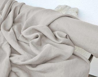 Hand-Dyed 100% Linen Fabric by the Yard, 185 GSM, Artisan Textile for Sewing & Crafting