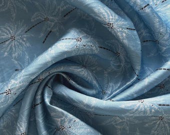 Viscose Linen Satin Fabric by Yard | Lightweight Blend for Dressmaking, Resort Wear (125 GSM)