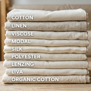 JuberCrafts Natural Dyeable Fabric Blend, 125 GSM, 60" Wide Woven Yardage