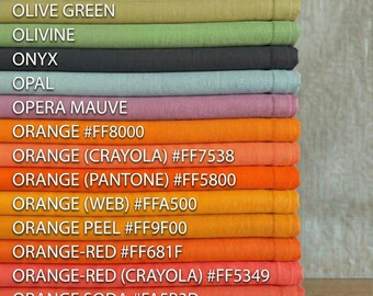 Stone Washed Linen Fabric | Medium Weight Flax (58" Wide)