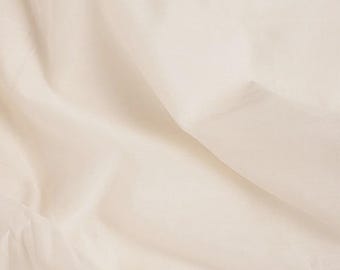 Mercerized Chanderi Fabric by Yard, 75/25 Cotton/Silk Blend, Sheer Dressmaking Material