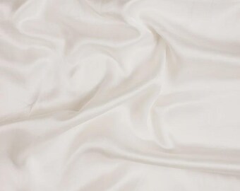 Dyeable Gaji Silk Satin Fabric | Bemberg Modal Blend by Yard, 44" Width